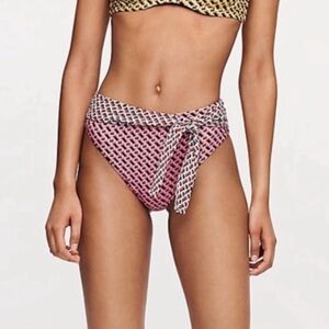 NWT DVF X Onia Anais Tie Waist Printed Bikini Bottoms